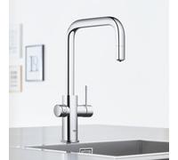 Grohe Blue Home rubinetto da cucina con SodaSystem e sistema di filtraggio, estraibile, orientabile, 31543000, Blue Home cromo [Rubinetteria da Cucina > Rubinetti da Cucina con Trattamento dell’Acqua]