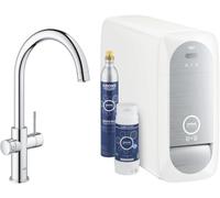Grohe Blue Home rubinetto da cucina con SodaSystem e sistema di filtraggio, orientabile, 31455001, Blue Home cromo [Rubinetti da cucina con sistema di acqua potabile > Rubinetti per acqua potabile con