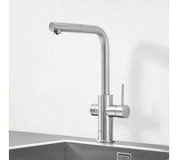 Grohe Blue Professional rubinetto da cucina con sistema di filtraggio, con SodaSystem e sistema di filtraggio, orientabile, estraibile, 31326DC2, Blue Professional supersteel [Rubinetteria da Cucina >