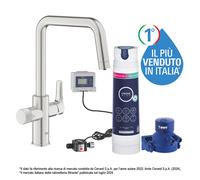 Grohe Blue Pure Eurosmart miscelatore cucina a tre vie 30583DC0 con bocca orientabile e sistema filtrante 40875000