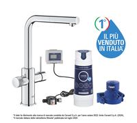 Grohe Blue Pure Minta miscelatore cucina a tre vie 30590000 con doccino estraibile e sistema filtrante 40438001