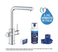 Grohe Blue Pure Minta miscelatore cucina a tre vie 30590000 con doccino estraibile e sistema filtrante 41136000