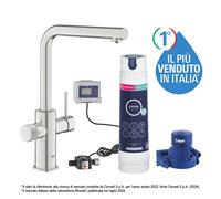 Grohe Blue Pure Minta miscelatore cucina a tre vie 30590DC0 con doccino estraibile e sistema filtrante 40875000