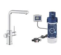 GROHE Blue Pure Minta miscelatore da cucina, doccetta estraibile, con Filtro Taglia S, Cromo