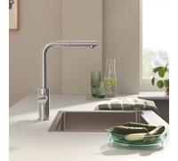 Grohe Blue Pure Minta rubinetto da cucina, estraibile, orientabile, 30590DC0, Blue Pure Minta supersteel [Rubinetteria da Cucina > Rubinetti da Cucina]