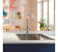 Grohe Blue Pure rubinetto da cucina StartCurve con sistema di filtraggio, orientabile, 30593000, StartCurve Blue Pure cromo [Rubinetti da cucina con sistema di acqua potabile > Rubinetti per acqua pot