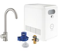 GROHE Blue Professional C-bec Set, robinetterie mono avec fonction filtre, avec refroidisseur, Bluetooth et WIFI, 31302DC2, 31302DC2, Colorazione: super acciaio
