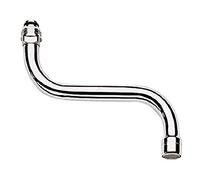 Grohe GRO-13052000 Bocca a ″S″ per miscelatori da Cucina a Parete, Cromo