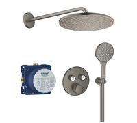 Grohe COLOR262 Grohtherm SmartControl sistema doccia incasso con soffione Rainshower 310 Mono, grafite spazzolato