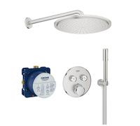 Grohe COLOR291M Grohtherm SmartControl sistema doccia incasso con soffione Rainshower Cosmopolitan 310 EcoJoy, supersteel