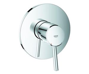 Grohe Concetto Mitigeur monocommandé pour douche, set de finition, montage encastré, chrome, 24053001, 24053001