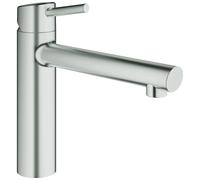 Grohe Concetto - Miscelatore monocomando per lavello, supersteel 31128DC1