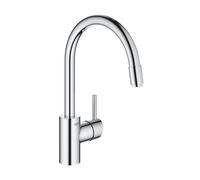 Grohe Concetto rubinetto da cucina, orientabile, estraibile, 32663003, Concetto cromo [Rubinetteria da Cucina > Rubinetti da Cucina]