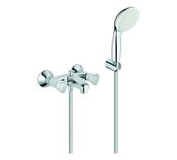 GROHE Costa Mitigeur bain-douche, saillie 144mm, avec ensemble de douche douchette à main Tempesta 100, 2546010A, 2546010A