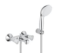 Grohe Costa rubinetto vasca esterno, miscelatore a due comandi, 2546010A, Costa cromo [Rubinetteria Bagno > Rubinetteria Vasca]