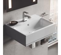 Lavandino Grohe Cube Keramik con Troppopieno 1 foro 455x350mm