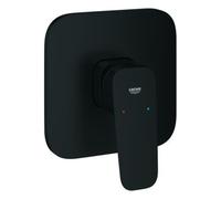 GROHE Cubeo Mitigeur monocommandé pour douche, montage encastré, set de finition pour Rapido SmartBox, 1017772430, 1017772430, Colorazione: Nero opaco