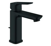 GROHE Cubeo Mitigeur monocommandé pour lavabo, M-Size, saillie 116mm, vidage à tirette, EcoMode, 1017562430, 1017562430, Colorazione: Nero opaco