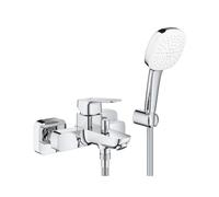 Grohe Cubeo Rubinetto/Miscelatore Monocomando per Vasca-Doccia Con Set Supporto Doccia Cromo - 1018140000