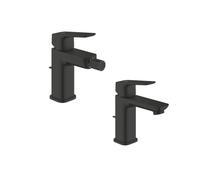 Grohe Cubeo Set 2 Miscelatori Rubinetto per Lavabo e Bidet Taglia S Nero Opaco