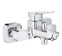 GROHE Dice 1018720000 - Miscelatore per vasca da bagno/doccia con deviatore automatico (montaggio a parete, leva in metallo, cartuccia in ceramica da 35 mm, valvola di non ritorno integrata, con
