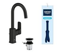 GROHE Dice - Miscelatore Lavabo con Set Scarico Pop-Up (Taglia L, Bocca Girevole C 90°