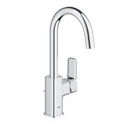 GROHE Dice - Miscelatore Lavabo con Set Scarico Pop-Up (Taglia L, Bocca Girevole C 90°, Cartuccia Ceramica 28 mm
