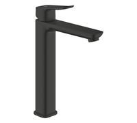 GROHE Dice Smooth Body - Miscelatore per lavabo autoportante (misura XL 270 mm, cartuccia in ceramica da 28 mm, risparmio idrico, code 3/8", facile da montare con QuickTool incluso), nero opaco