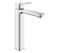 GROHE Dice 1018920000 - Rubinetto miscelatore per lavabo, corpo liscio, per lavabo, misura XL, 270 mm, cartuccia in ceramica da 28 mm, risparmio idrico, code da 3/8", facile da montare con QuickTool