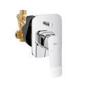 GROHE Dice - Rubinetto Vasca Incasso con Corpo Nascosto Incluso (Set per Installazione Finale, Cartuccia Ceramica 46 mm, Deviatore Automatico), Cromo, 29297000