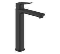 GROHE Dice Smooth Body - Miscelatore per lavabo autoportante (misura XL 270 mm, cartuccia in ceramica da 28 mm, risparmio idrico, code 3/8", facile da montare con QuickTool incluso), nero opaco