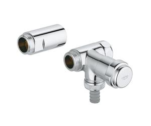 Grohe Eggemann valvola di collegamento dell'unità, 3/4" x 3/4", 41043000, Eggemann cromo [Rubinetteria Bagno > Rubinetti Filtro]