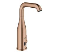 Grohe Essence E électronique à infrarouge pour lavabos, saillie 161mm, alimentation par pile 6V, différents programmes, avec mélangeur, 36445DL0, 36445DL0, Colorazione: tramonto caldo spazzolato