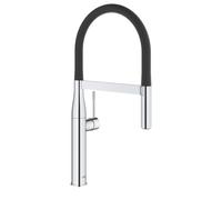 Grohe Essence miscelatore cucina con doccetta professionale a 2 getti, finitura cromo-nero - 30294000