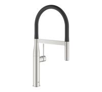 Grohe Essence miscelatore cucina con doccetta professionale a 2 getti, finitura supersteel - 30294DC0