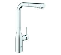 GROHE Essence Mitigeur monocommandé pour évier, saillie 204mm, bec haut, extractible, douchette Dual, orientable, 30504000, 30504000, Colorazione: cromo