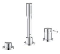 Combiné de bain 3 trous à une main Grohe Essence, avec douchette à main, sans bec, chrome, 19976001, 19976001