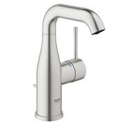 GROHE Essence New Rubinetto Miscelatore Monocomando per Lavabo, Taglia M, con Astina a Saltarello, Cromo Spazzolato 23462DC1