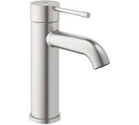 GROHE Essence New Rubinetto Miscelatore per Lavabo, senza Astina a Saltarello, cromatura Starlight, Cromo Spazzolato 23590DC1