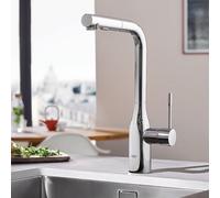 Grohe Essence miscelatore monocomando per lavello, con doccetta estraibile, colore cromo - 30270000