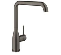 GROHE Essence Rubinetto Miscelatore Monocomando per Lavello, bocca alta, cartuccia a dischi ceramici, grigio antracite spazzolato 30269AL0