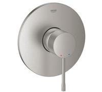 Miscelatore monocomando doccia Grohe Essence, rosone tondo, colorazione: super acciaio - 24057DC1