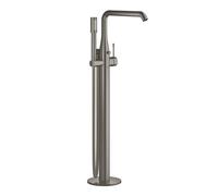 Grohe Essence rubinetto vasca a pavimento, miscelatore monocomando, 23491AL1, Essence hard graphite spazzolato [Rubinetteria Bagno > Rubinetteria Vasca]