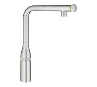 Grohe Essence SmartControl miscelatore per lavello cucina con doccino estraibile, supersteel - 31615DC0