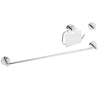 Grohe Essentials 40775001 Set Accessori Bagno 3-in-1, Cromo