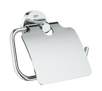 GROHE Essentials Accessori Bagno Lusso Argento Cromato, Supporto Adesivo/Viti
