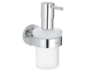 GROHE Essentials Accessori Bagno Lusso Argento Cromato, Supporto Adesivo/Viti