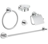 Grohe Essentials set di accessori 5 in 1 StarLight Chrome 40344001
