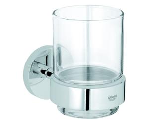 Grohe Essentials support avec verre en cristal, 40447001, 40447001
