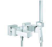 Grohe Eurocube batteria per vasca a una mano, da incasso, scarico 181 mm, con
